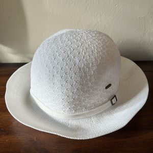 Kooringal Sun Beach Hat Bucket Women's White Cotton OSFM 57CM Australia